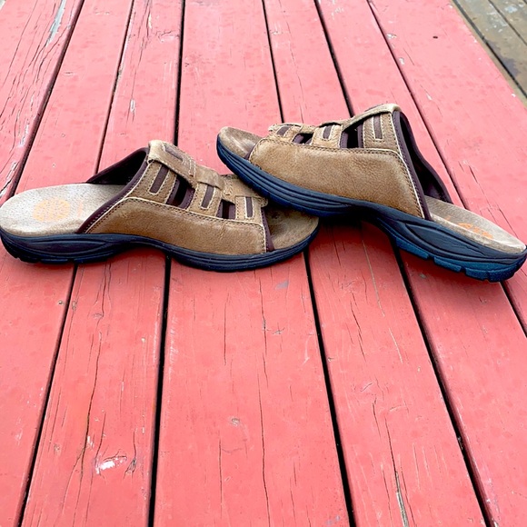 Mens New Balance Dunham Leather Sandals 